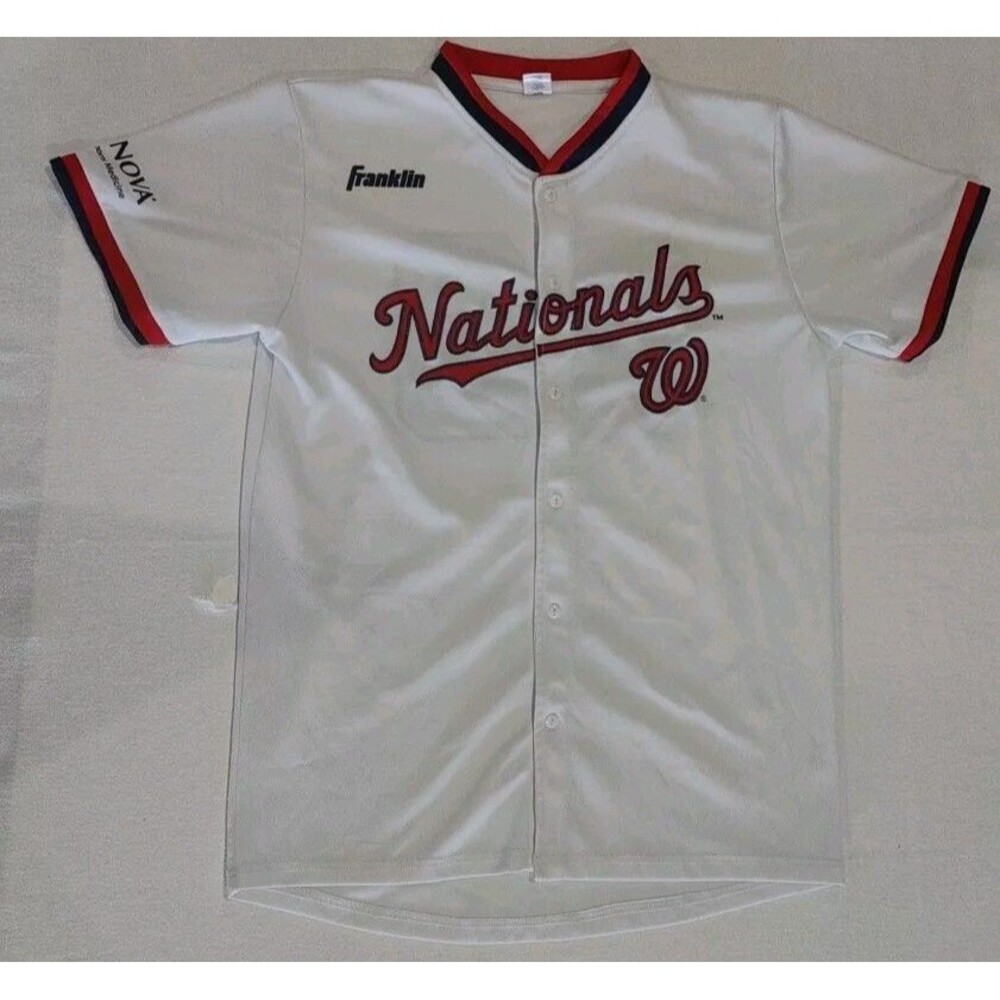 WASHINGTON NATIONALS #29 Franklin MLB Baseball Genuine Merchandise Jersey Medium